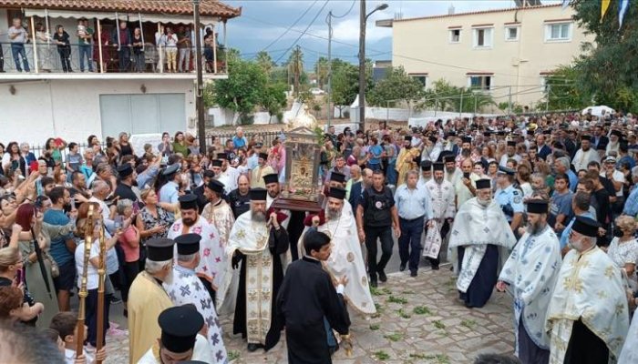 Μεσσήνη: Επέστρεψε στο Βουλκάνο η εικόνα της Παναγίας