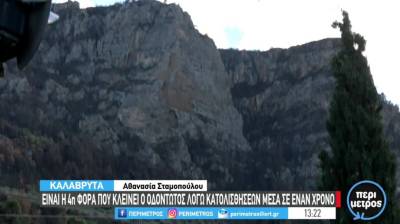 Καλάβρυτα: Κλειστός για πολλοστή φορά ο Οδοντωτός στο Διακοφτό λόγω κατολισθήσεων (Βίντεο)