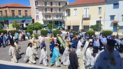 Ο εορτασμός του Αγίου Πνεύματος στην Ανω Πόλη Κυπαρισσίας
