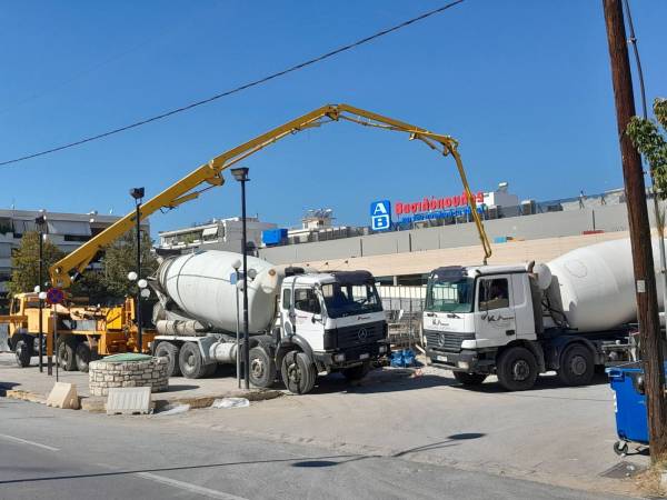 Καλαμάτα: Προχωρά η κατασκευή πάρκινγκ στην οδό Κρήτης