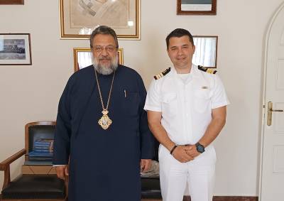 Επίσκεψη του νέου Λιμενάρχη στον μητροπολίτη Μεσσηνίας