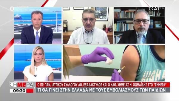 Τι θα γίνει στην Ελλάδα με τους εμβολιασμούς παιδιών - Εξαδάκτυλος: Δεν συζητάμε για μαζικό εμβολιασμό αυτή τη στιγμή (Βίντεο)