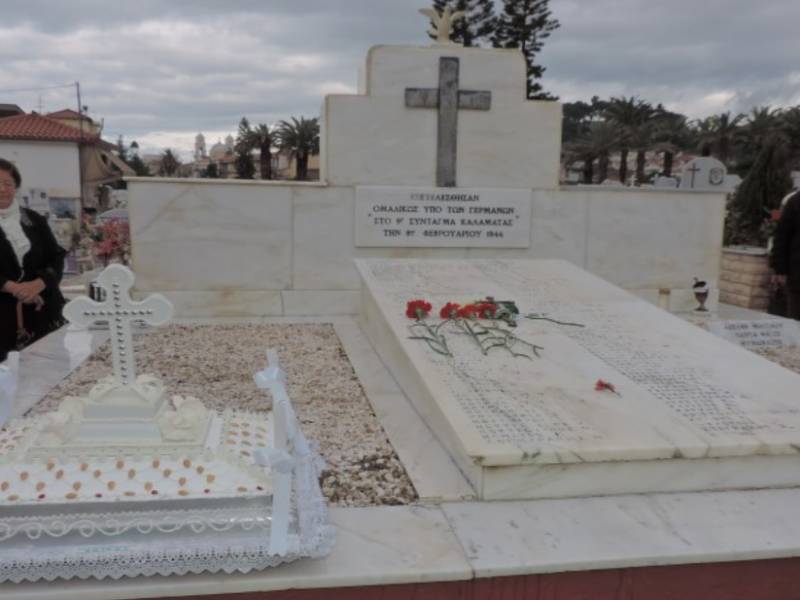 Μνημόσυνο για τους εκτελεσθέντες από τους Γερμανούς