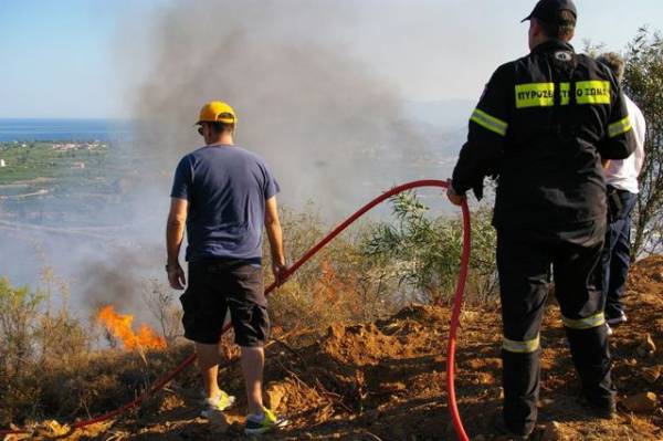Σε ύφεση η πυρκαγιά στη Σίνα Γυθείου - Υπό έλεγχο στον Ταΰγετο
