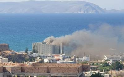 Ηράκλειο: Σε εξέλιξη πυρκαγιά σε ξενοδοχειακή μονάδα