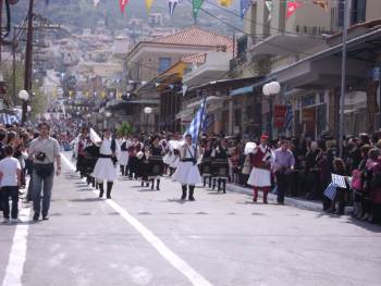 Εορτασμός της 25ης Μαρτίου στην Κυπαρισσία