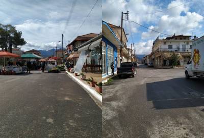 Τριφυλία: Υποτονική κίνηση σήμερα στο παζάρι Κοπανακίου (Φωτογραφίες)