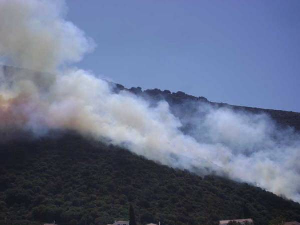 Φωτιά στο Μανιάκι