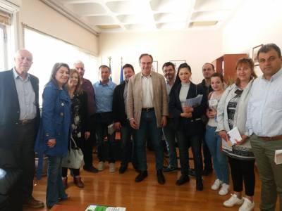 Επίσκεψη Βασίλη Κοσμόπουλο στο ΤΕΙ Καλαμάτας