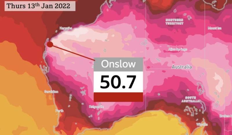 Αυστραλία: Ρεκόρ ζέστης με 50,7 βαθμούς Κελσίου