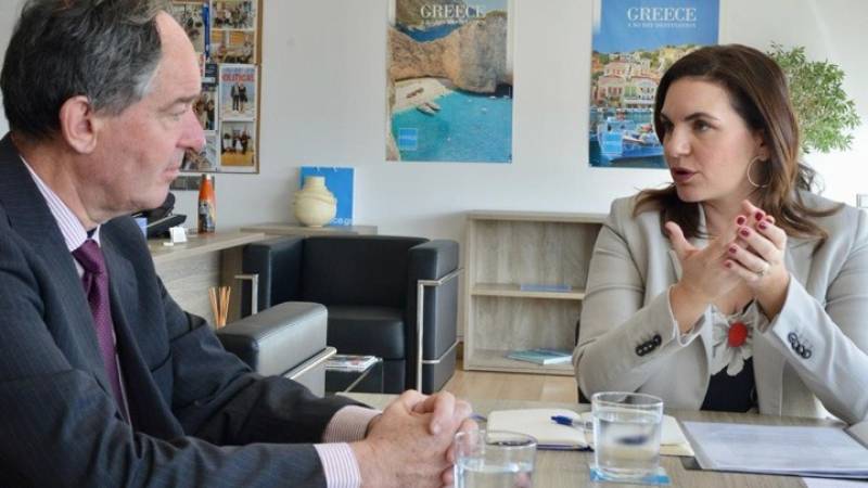 Συναντήσεις Ολγας Κεφαλογιάννη με τον πρέσβη του Βελγίου και την πρέσβη του Καναδά