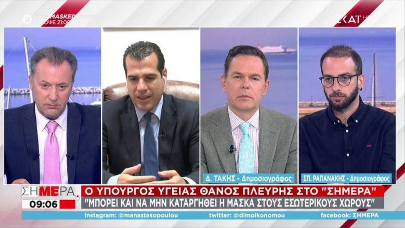 Πλεύρης: Με μάσκα και το Μάιο σε εσωτερικούς χώρους - Μπορεί να μην καταργηθεί το μέτρο (βίντεο)