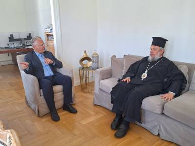 Ο Mητροπολίτη Γόρτυνος και Μεγαλοπόλεως στην Περιφέρεια Πελοποννήσου