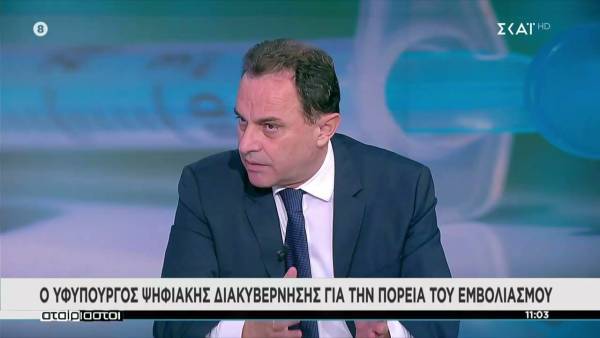 Γεωργαντάς: Δεν χρειάζεται lockdown - Το 75% του ενήλικου πληθυσμού είναι εμβολιασμένο (Βίντεο)