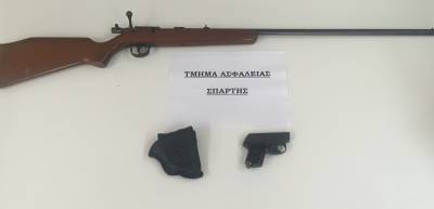 Σύλληψη 48χρονος για παράνομη οπλοκατοχή στην Τραπεζοντή Λακωνίας