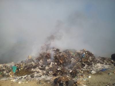 Φωτιά στη χωματερή των Φιλιατρών