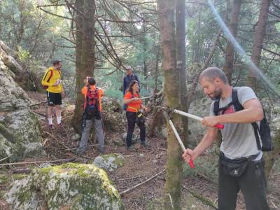 Καθάρισαν το μονοπάτι από την Άνω Βέργα προς τον Κρατήρα