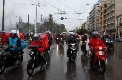 Efood: Στάση εργασίας και μοτοπορεία από τους διανομείς την Τετάρτη (βίντεο)