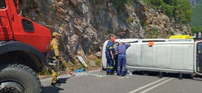 Μεσσηνία: Δύο τραυματίες σε τροχαίο στον Ταΰγετο