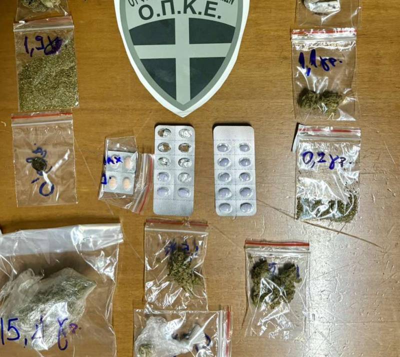 14 συλλήψεις στην Ελαία για κατοχή ναρκωτικών