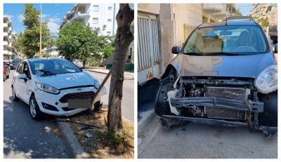 Καλαμάτα: Σύγκρουση αυτοκινήτων στην οδό Ακρίτα