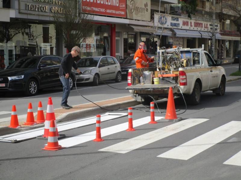 Διαγράμμιση στη Βασ. Γεωργίου