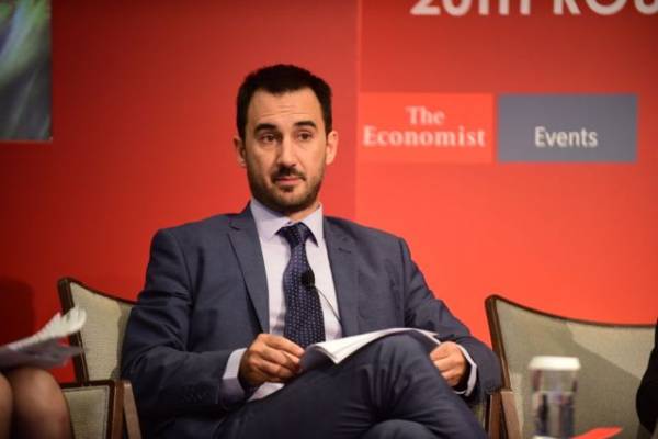 Χαρίτσης στο συνέδριο του Economist: "Οι τρεις προκλήσεις για την ανάπτυξη σε Ελλάδα και Ευρώπη"