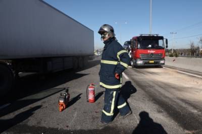 Εκλεισε η Εθνική Οδός Αθηνών – Λαμίας μετά από ανατροπή βυτιοφόρου με υγραέριο