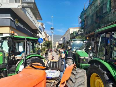Παράσταση διαμαρτυρίας αγροτών στην Καλαμάτα