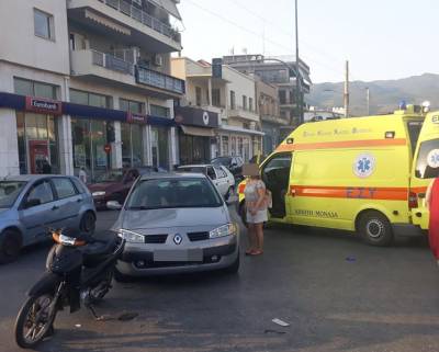 Καλαμάτα: Τροχαίο με τραυματισμό μοτοσικλετιστή στο παλιό ΚΤΕΛ