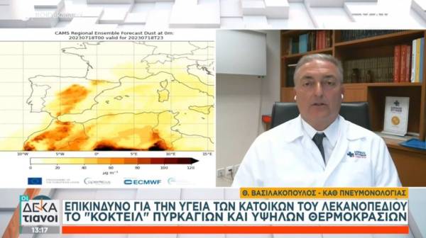 Βασιλακόπουλος: Επικίνδυνες οι φωτιές για τη δημόσια υγεία - Φοράμε μάσκα (Βίντεο)