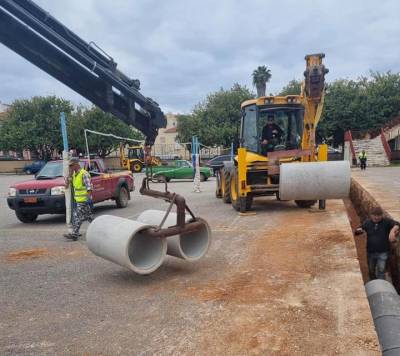 Έργα ομβρίων στους Γαργαλιάνους