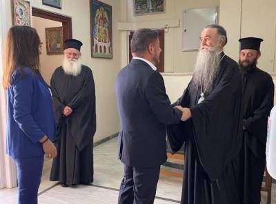 Χαρδαλιάς – Παναγιωτοπούλου στον μητροπολίτη Τριφυλίας