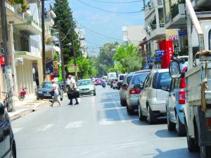 Κυκλοφοριακό χάος στους δρόμους της Καλαμάτας