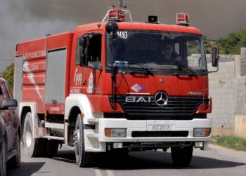 Πυρκαγιά σε αγροτική έκταση κοντά στη Βοϊδοκοιλία