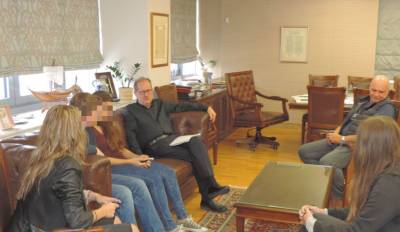 Στο Δημαρχείο μαθητές του 1ου Λυκείου Καλαμάτας