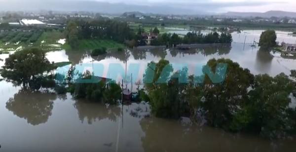 Απίστευτο βίντεο: Ξαναδημιουργήθηκε παλιά λίμνη στη Ζάκυνθο από τις πλημμύρες