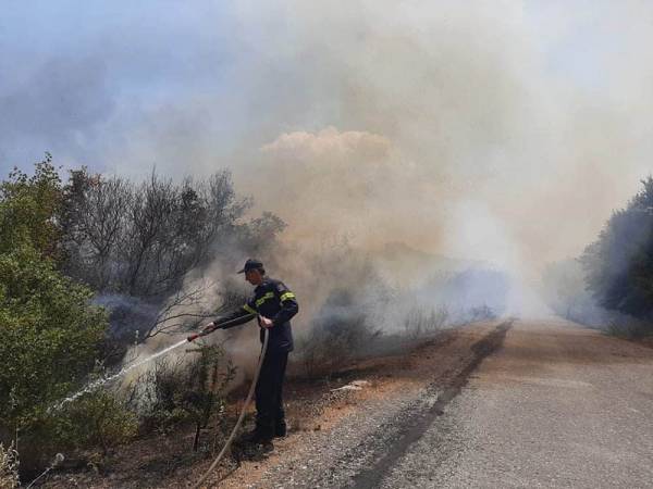 Μεσσηνία: Μεγάλη η πυρκαγιά στο Λυκόδημο - Κινδύνεψαν να καούν σπίτια στη Μαθία