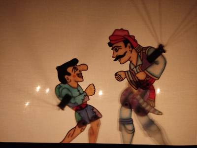 Παράσταση καραγκιόζη στην Καλαμάτα