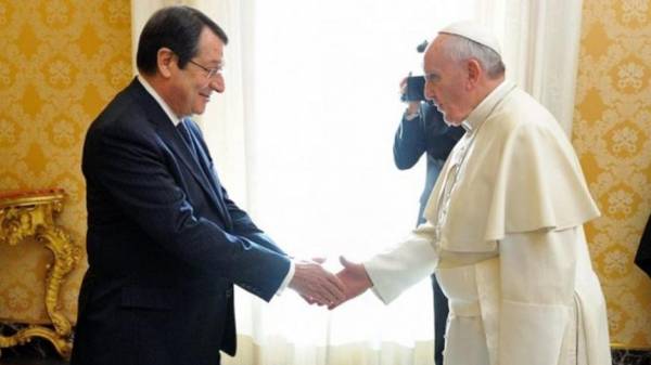 Συνάντηση με τον Πάπα Φραγκίσκο είχε στο Βατικανό ο Πρόεδρος της Κύπρου Νίκος Αναστασιάδης