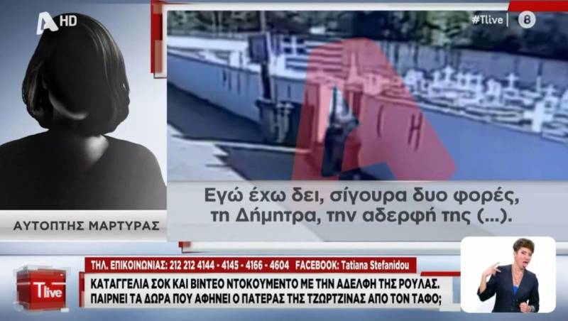 Καταγγελία για την αδελφή της Ρούλας Πισπιρίγκου - «Παίρνει τα δώρα που αφήνει ο Μάνος Δασκαλάκης στον τάφο της Τζωρτζίνας και τα πετάει» (Βίντεο)