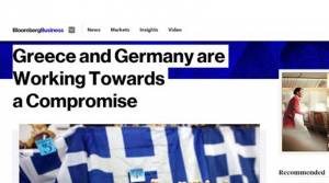 Bloomberg: Ελλάδα και Γερμανία κινούνται προς έναν συμβιβασμό