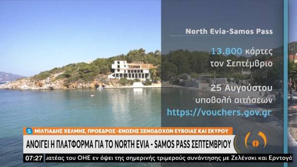 North Evia – Samos Pass Σεπτεμβρίου: Στις 25/8 ανοίγει η πλατφόρμα (βίντεο)