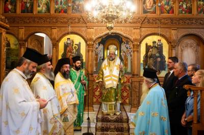 Ο Μητροπολίτης Μεσσηνίας στο μετόχι της Μονής Βουλκάνου