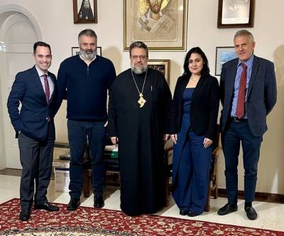 Εθιμοτυπική επίσκεψη Κορωναίων στον Μητροπολίτη Μεσσηνίας