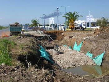 Ξεκίνησε η κατασκευή  κόμβου στο Αεροδρόμιο