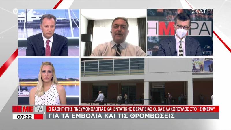 Βασιλακόπουλος: Ελάχιστη πιθανότητα θρόμβωσης με τη δεύτερη δόση του AstraZeneca (Βίντεο)