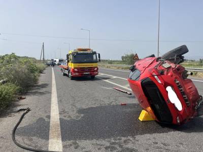 Ασπροχωμα - Μεσσήνη: Τροχαίο με τραυματισμό στην συνδετήρια οδό με τον αυτοκινητόδρομο