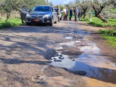 Επισκευή δρόμου Νέας Κορώνης - Χωματερού