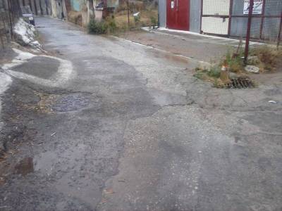 Ακατάλληλος δρόμος στη Μεσσήνη